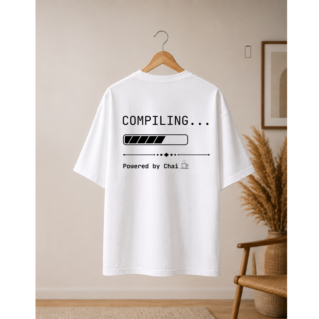 Ctrl + Chai — The Chai Coder UNISEX Oversized T-Shirt